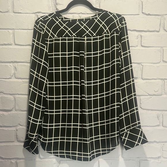 NWOT Women's Banana Republic Black and White Checkered Top size M - Picture 4 of 5